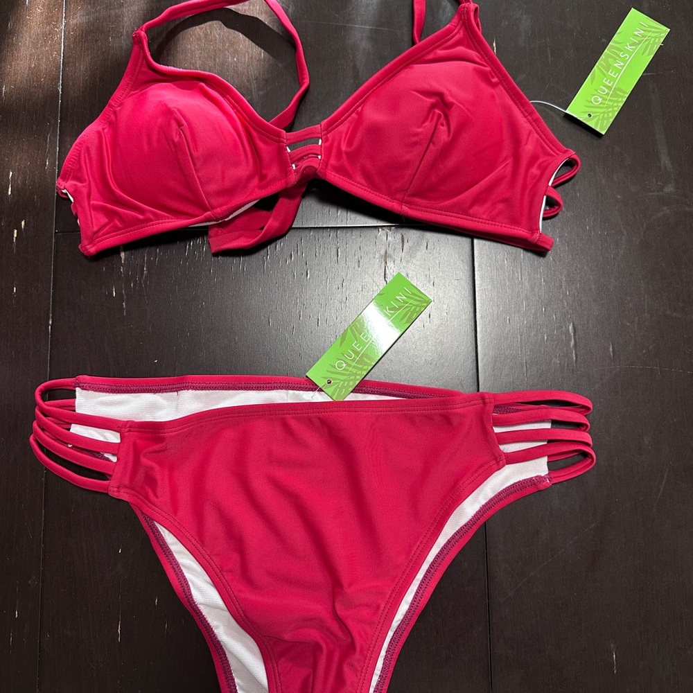 Vibrant Pink Bikini Set by